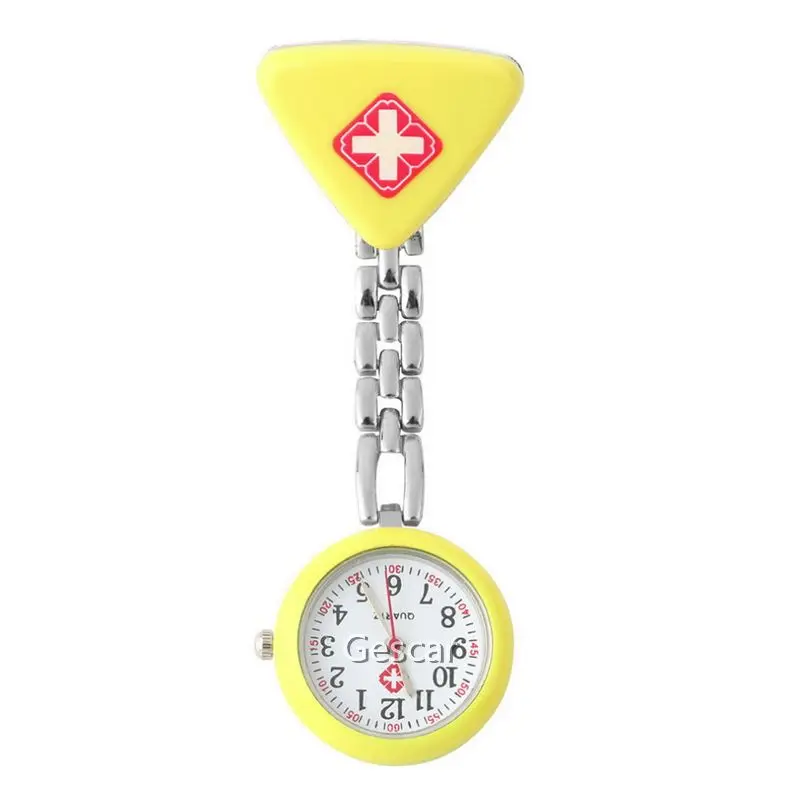 
Antique Medical Doctor Nurse Watch Tril-angle Designs Hanging Pin Nurse Watch Arabic Numerals Nurse Quartz Watch 