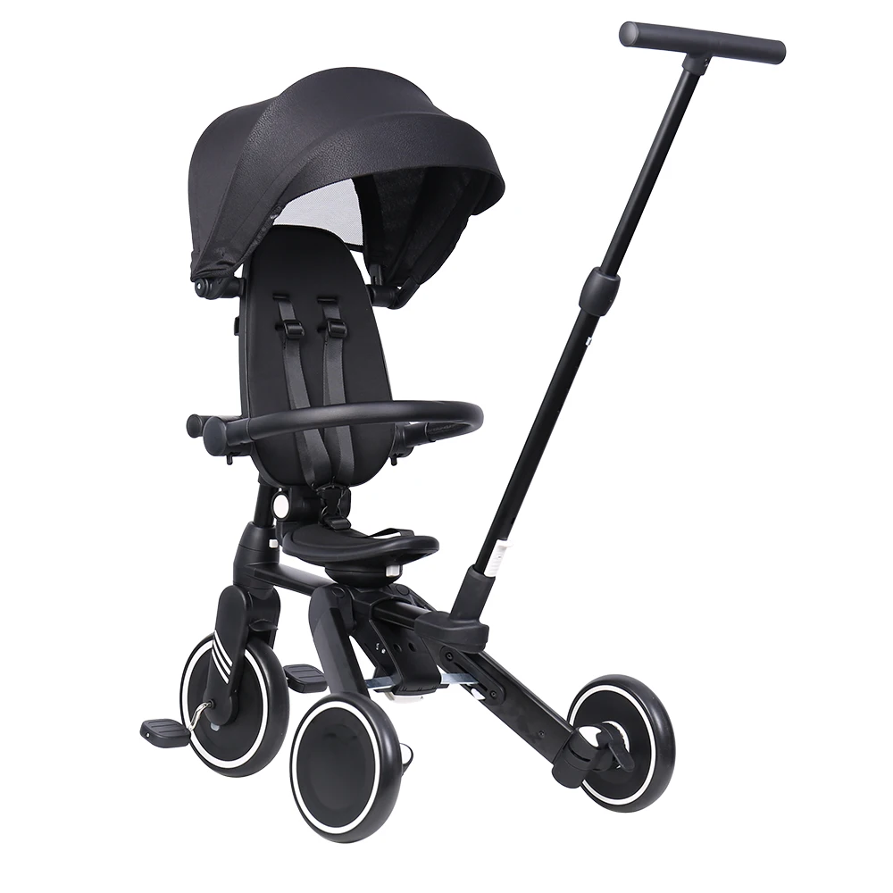 Good Baby Tricycle 7 In 1 For 2-5 Years Old Metal & Plastic Folding Baby Tricycle With Pedals Baby Tricycle 6 In 1 3 Wheel Pedal