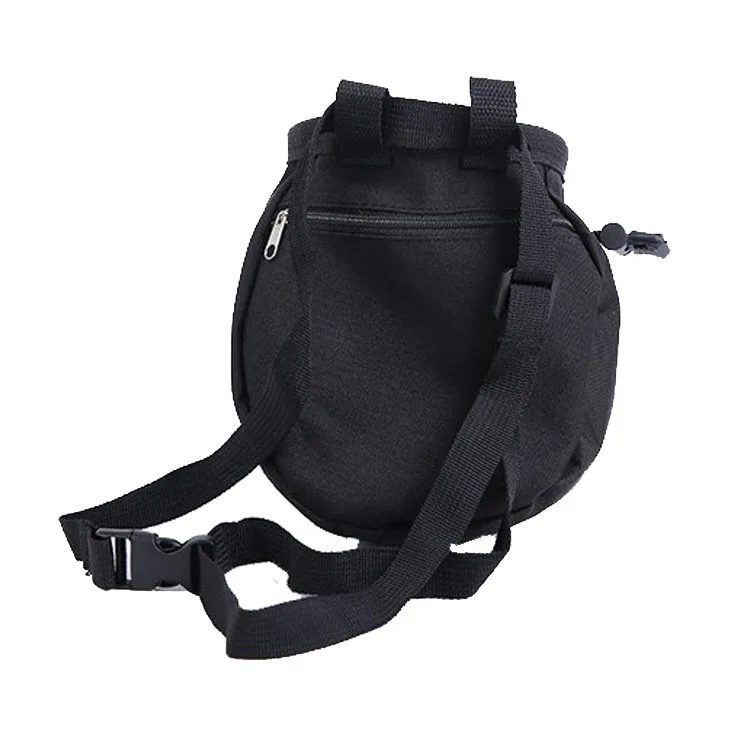 Chalk Bag With Chalk Ball, Belt, Carabiner Clip And Zippered Pockets For Climbing, Gymnastics, Cross Fit and Lifting