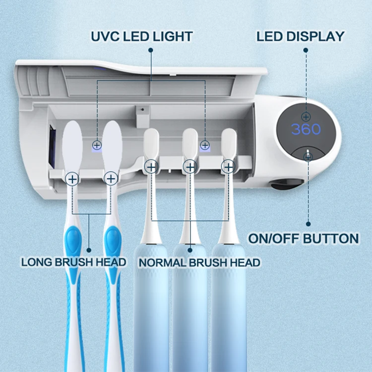 S030 УФ многофункциональная Водонепроницаемая Usb Smartlight стерилизатор зубной щетки Прямая