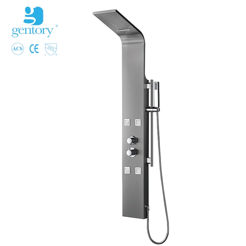 2020 Hot-selling taizhou gentory bathroom massage shower panel 304 stainless steel s281