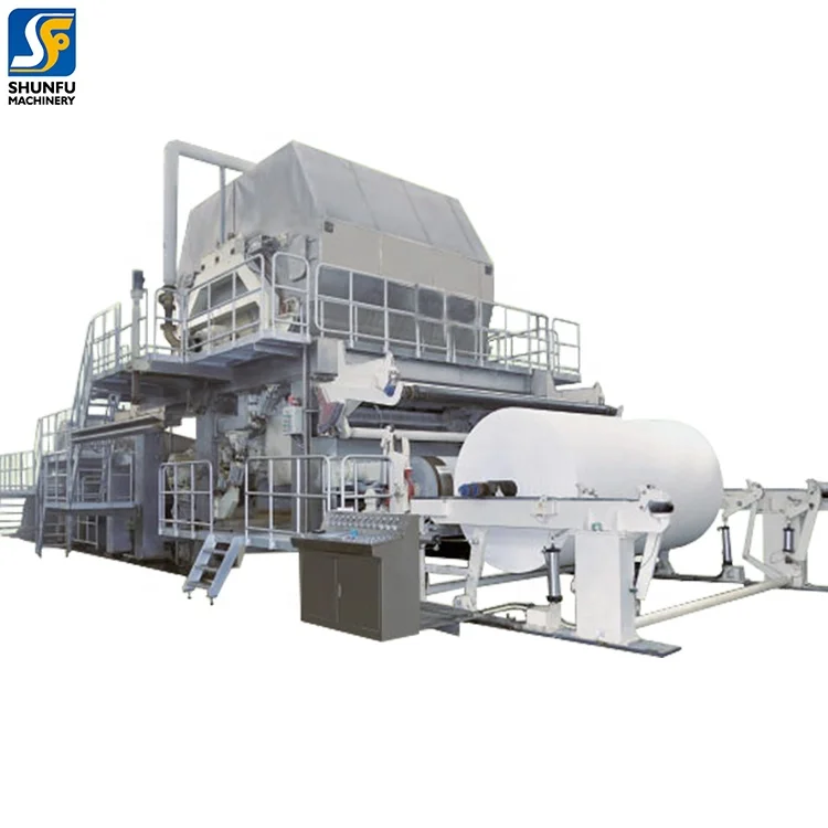 Full automatic crescent former high speed tissue paper machine new business toilet paper making machine for sale
