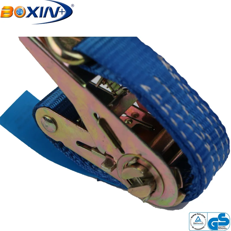 Polyester Belt Material Cargo Lashing Strap Ratchet Tie Down