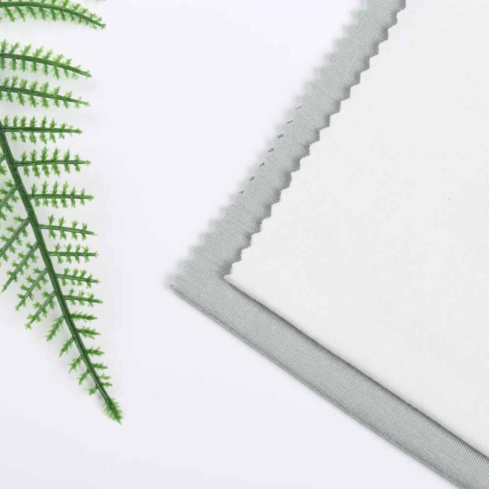 Мягкая на ощупь 95% бамбуковая 5% спандекс одинарная трикотажная ткань Джерси для пижамы и хиджаба