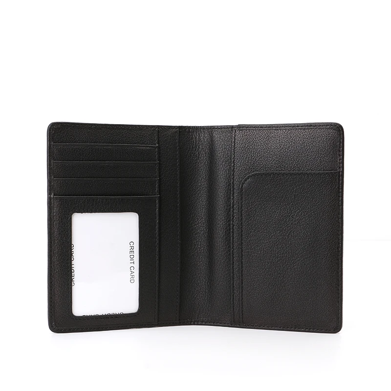 Fashion Design Passport Holder Made In Fabric Combine Genuine leather RFID Blocking Passport Holder Cover