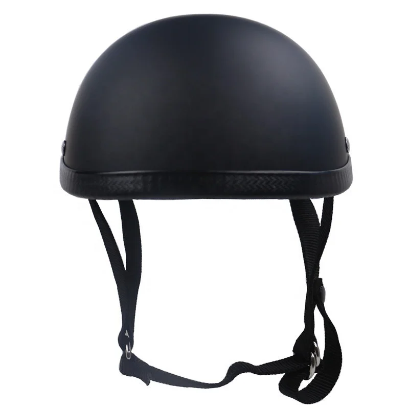 Fast shipping Vintage Moto Helmet Half Face Motorcycle Helmet Light Weight Cap Style Fiberglass Shell DD Ring Buckle Retro