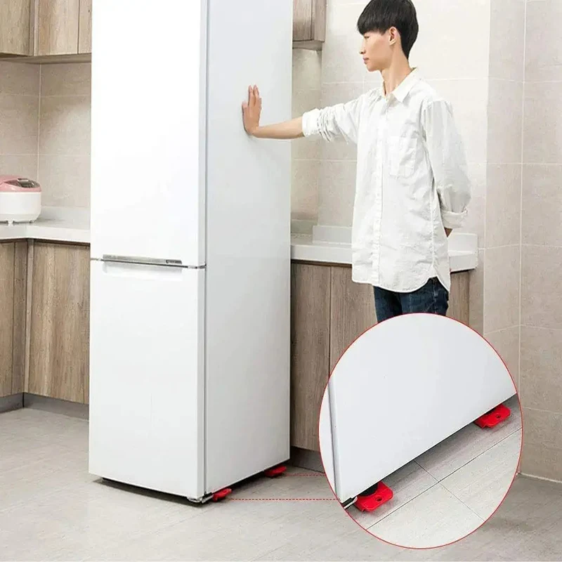 Heavy Duty Furniture Lifter Easy to Move Slider 5 Piece Mobile Tool Set Furniture Appliance Mover Roller and Lifting System