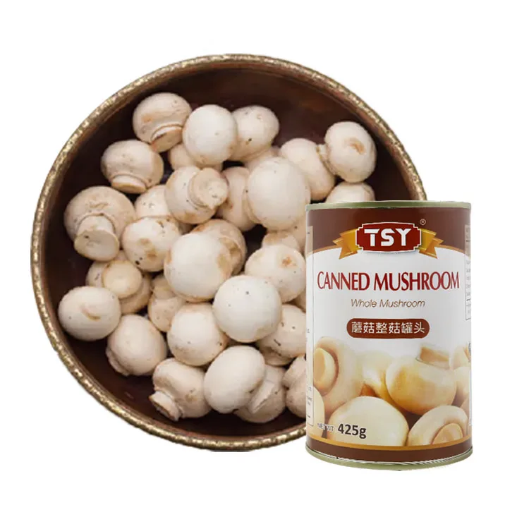 TSY Food Instant Vegetable Factory mutton Mushroom Canned Price Bulk mushrooms Shiitake Whole Mushroom Canned Suppliers