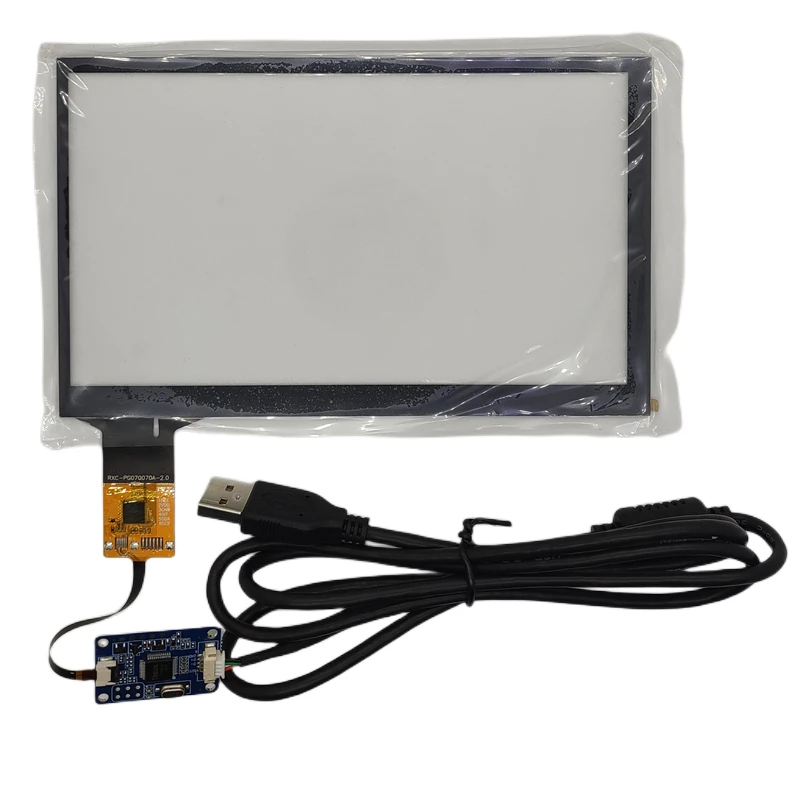 7-inch LCD capacitive touch screen kit with I2C to USB interface for intelligent industrial control panel screen