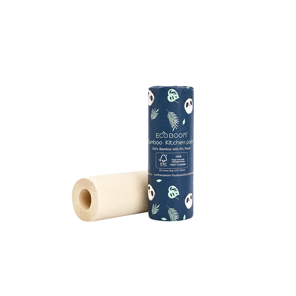 Экологически чистая биоразлагаемая кухонная бумага из бамбука ECO BOOM