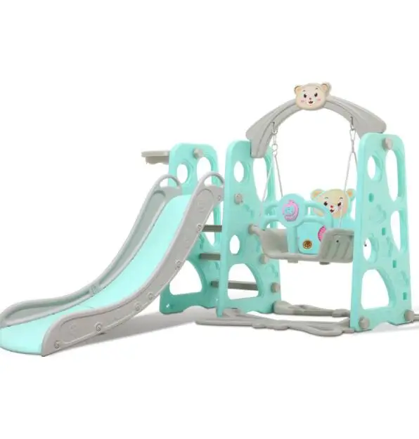 Child Indoor Toy Swing And Kid Playground Plastic Slide For Toddler