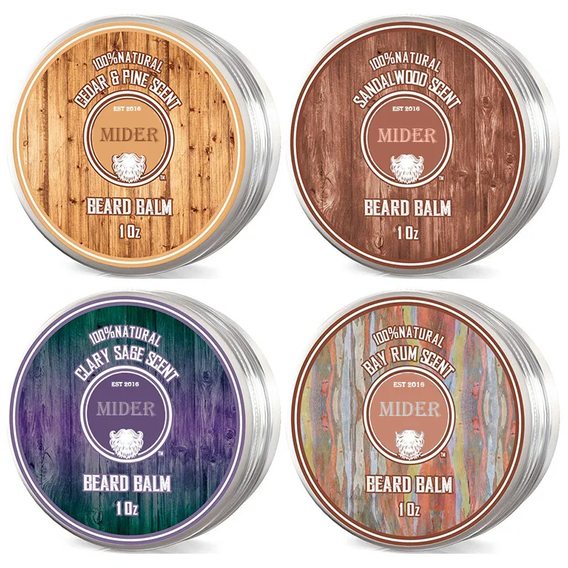 Wholesale Private Label Different Smell Natural 10Z Bottle Bulk Shaving Beard Care Beard Balm For Men