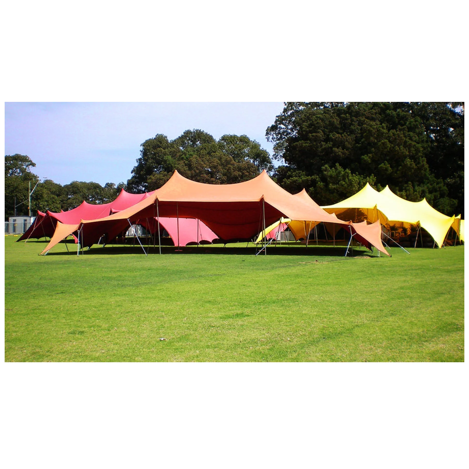 700gsm elastic tensile flexible tents/big marquee stretch tents for sale