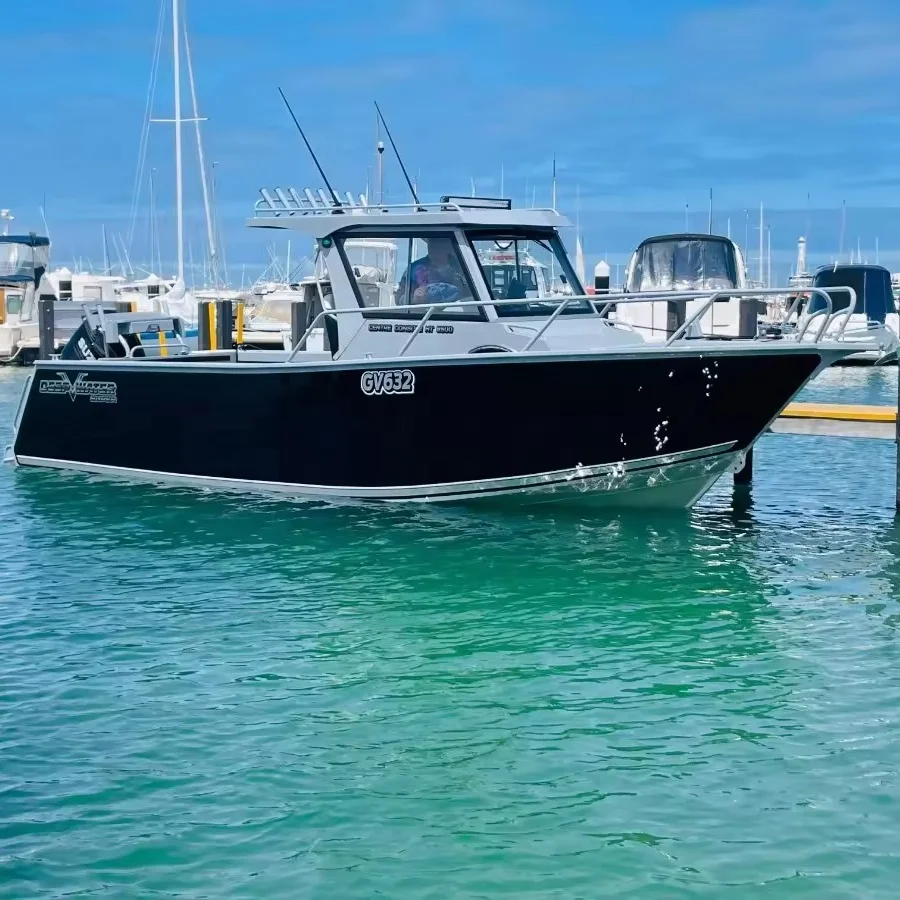 25FT Deep-V Hull Cener Cabin Welded Aluminum Fishing Boats for sale Australia