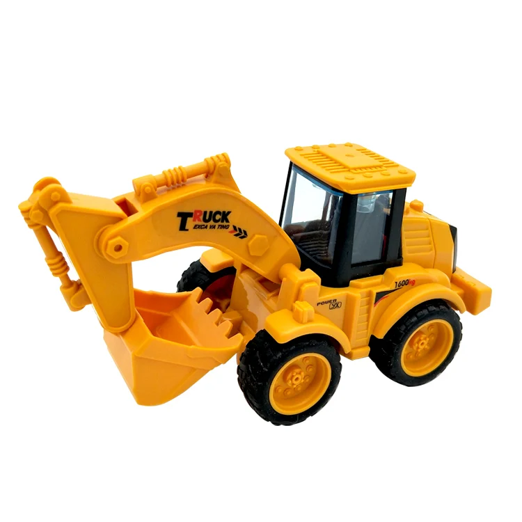 Wholesale Eco Friendly Plastic Digger Vehicle Car Toy Engineering Truck Friction for