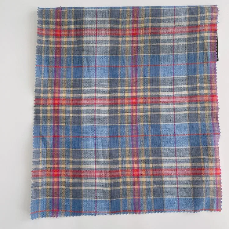 OEM качественный кампусный костюм, клетчатая ткань, синяя дышащая детская одежда, льняная ткань с принтом