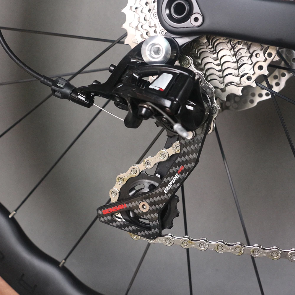 Road Complete Bike EPS Technology Cycling Disc Brake Bike Carbon Frame Bicycle SENSAH Empire Pro 2*12S Carbon Wheels TT-X34