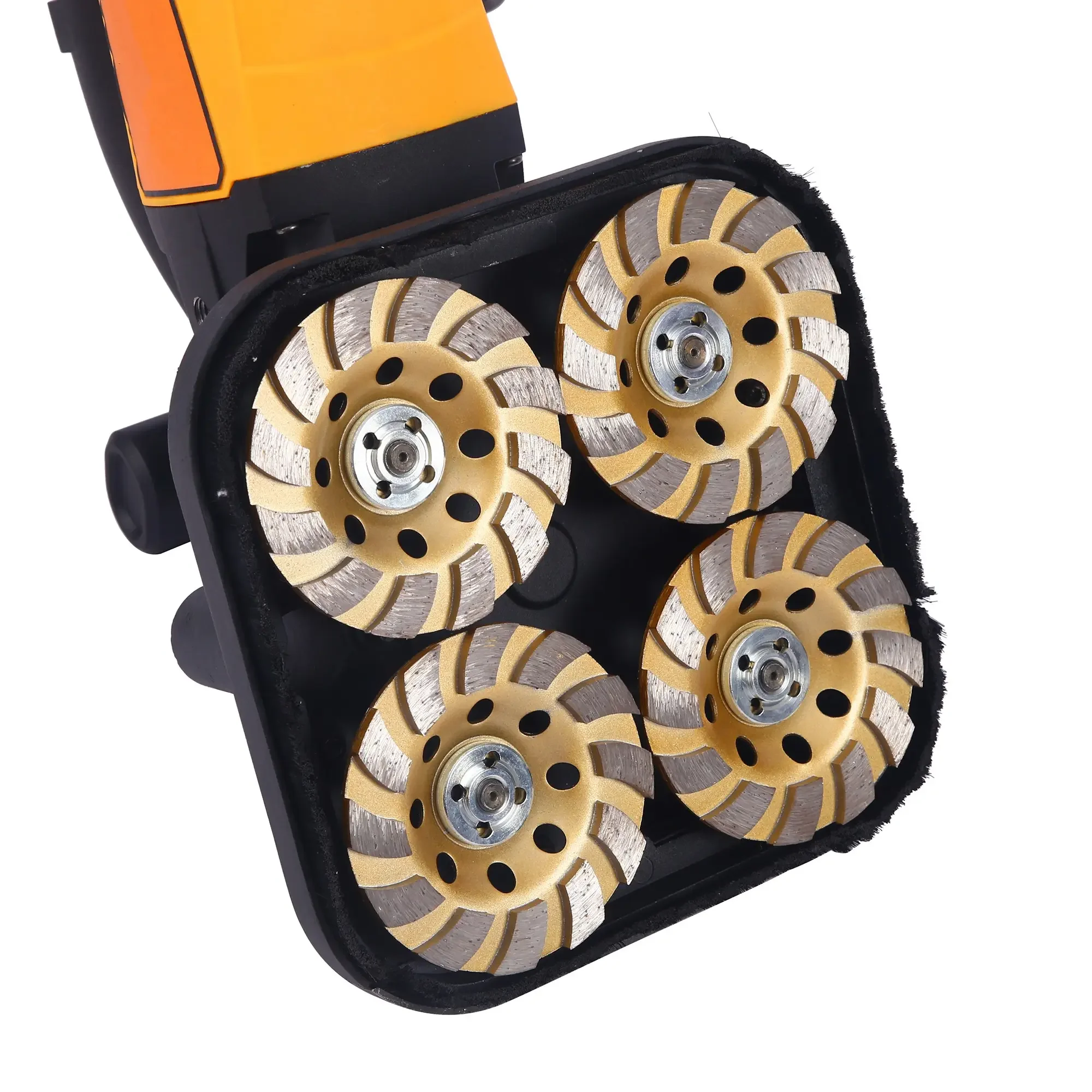 Портативная шлифовальная машина для бетона 3800 Вт 4 диска