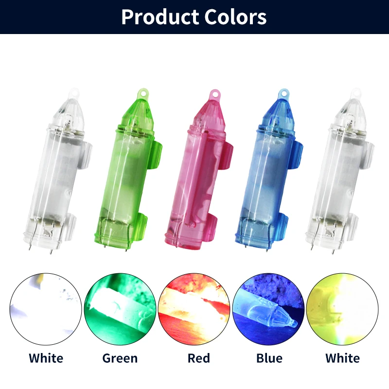 Deep Drop Fishing Light Attractor With Swivel LED Fishing Lures High Quality 5 Color Mini LED Underwater