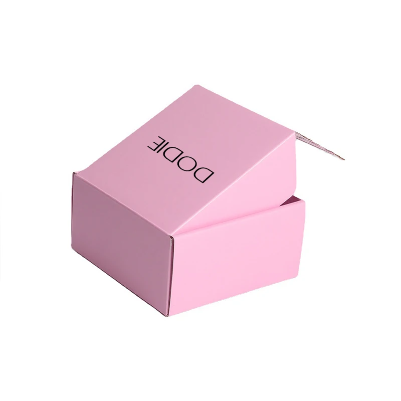 Custom Logo Pink Shipping Boxes for Small Business Small Corrugated Mailer Cardboard Boxes for Packaging Gift Boxes