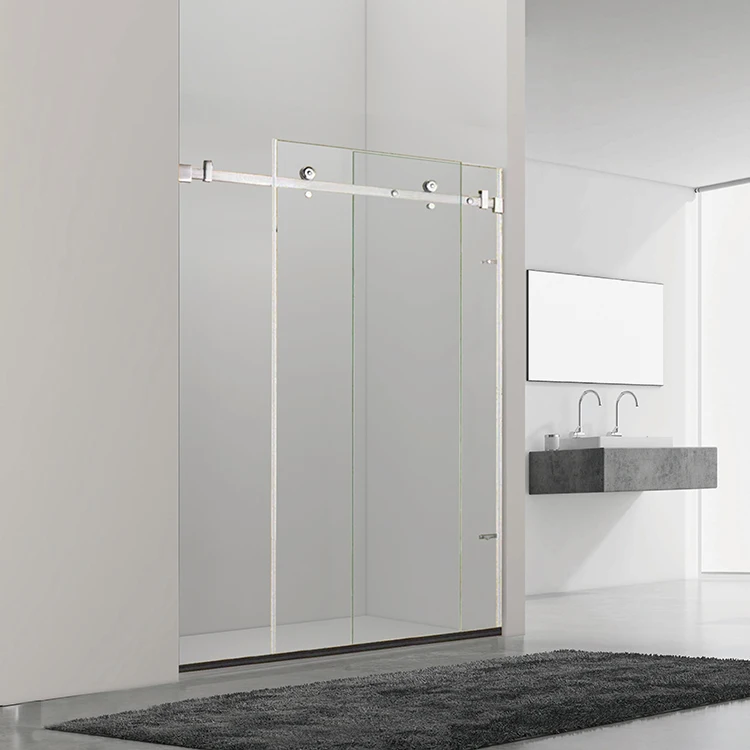 96321-CP Faucet Set Abs Exterior Sauna Room Shower Frameless Glass Door For Cabin