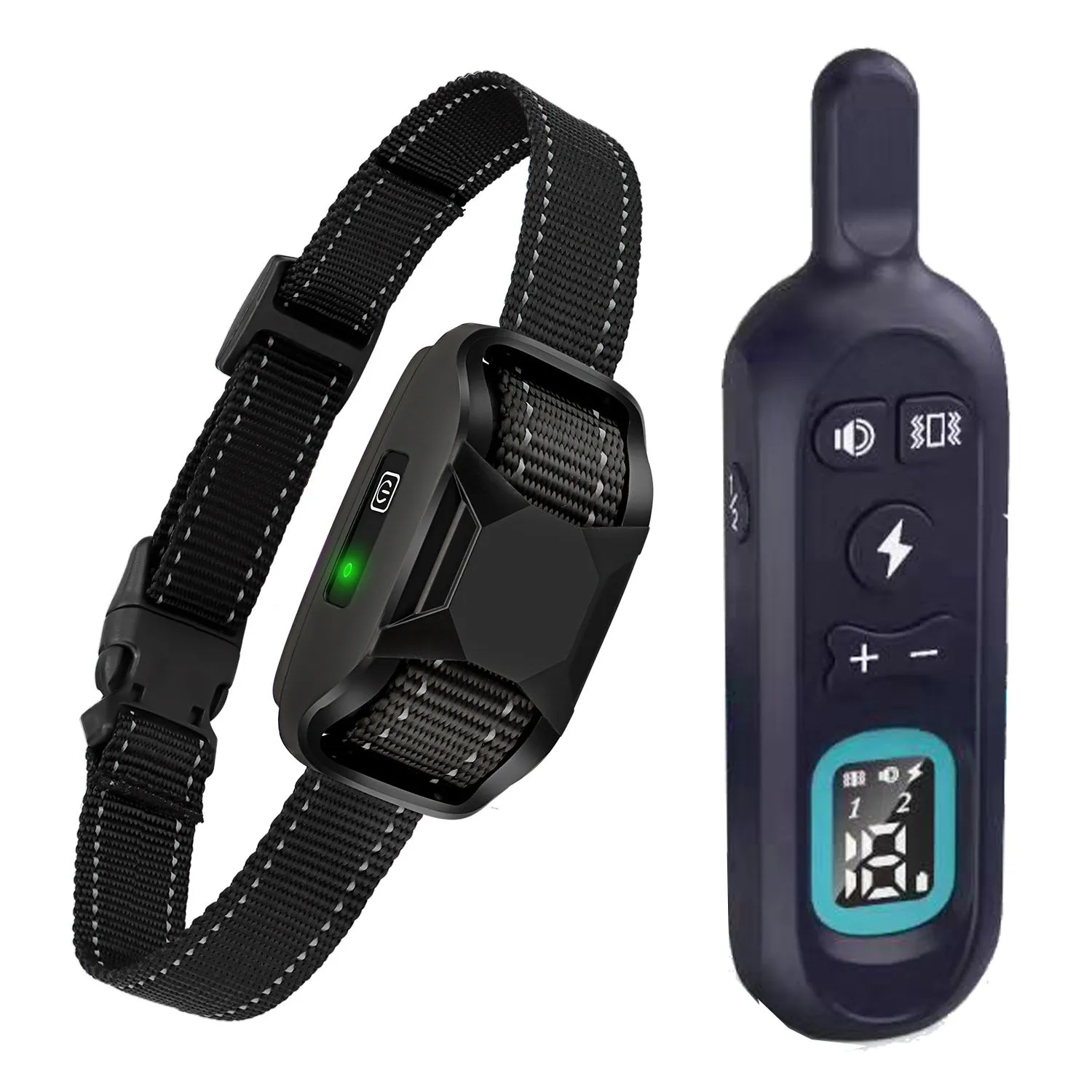 factory direct whole sale remote dog training collar shock vibration voice anti no bark collar 3000 feet