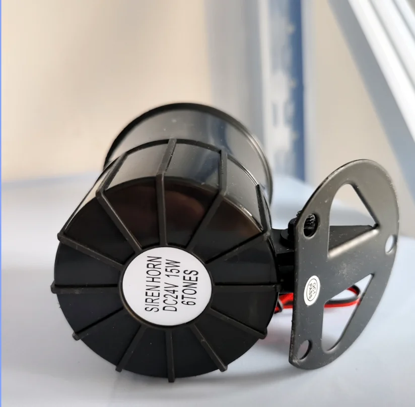 24V 15W  Black  Alarm System  alarm siren horn