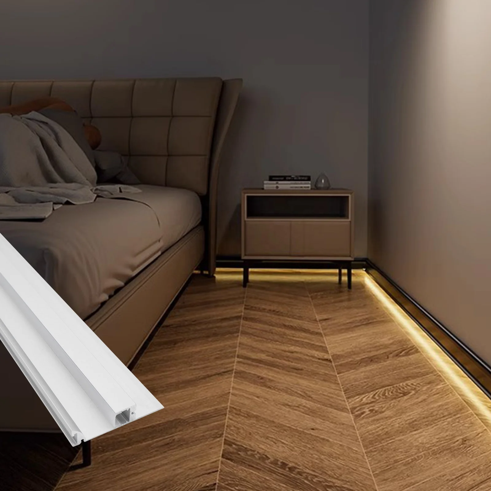 High Quality 143 Aluminium Skirting Profile 13*60mm Alloy Aluminum 6063 Skirting Board Led