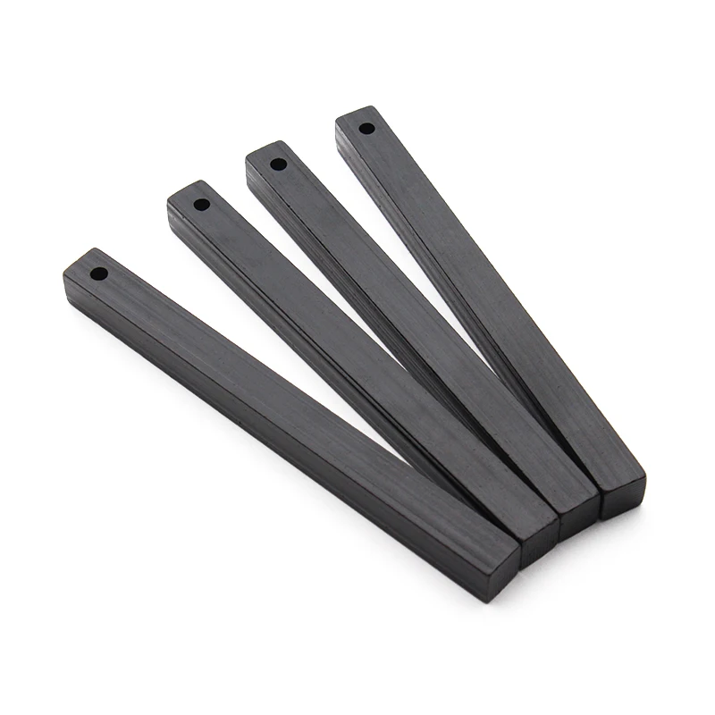 13mm Thick Square Magnesium Flint Bar Drilled Ferro Rod Fire Starter for Camping Gear
