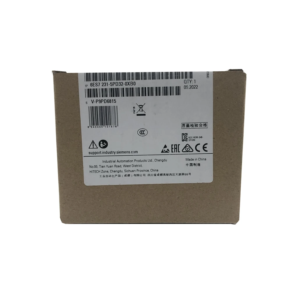 New Original 6ES7231-5PD32-0XB0 6es72315pd320xb0 SIMATIC S7-1200 Analog Input Module Stock In Warehouse