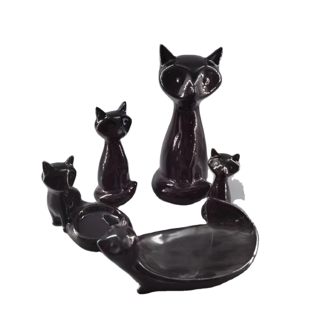 fox decor ceramic Europe folk customized art style technique design feature safety gift
