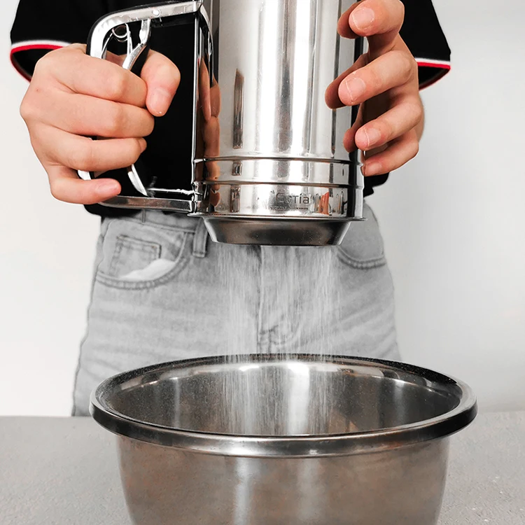 Высококачественные кухонные ручные аксессуары, инструмент для выпечки, шейкер для пудры, чашка, сетчатый сито для муки, сито для муки