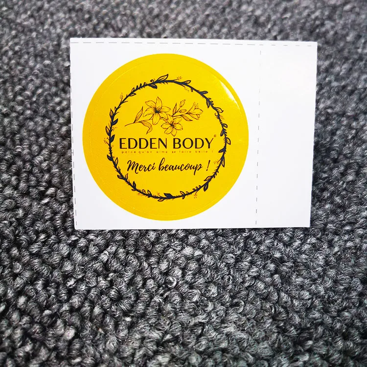 Custom sticker printing Waterproof adhesive Die Cut Sticker Logo Label Vinyl Stickers Printing