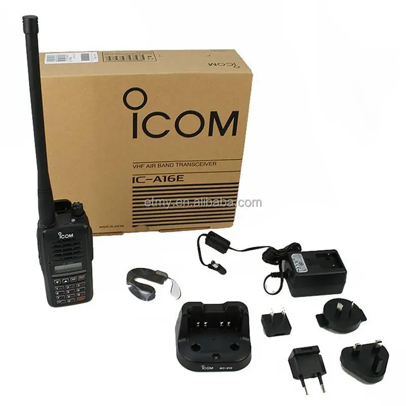 ICOM IC A16 A16E VHF Aviation Handheld VHF AIR BAND TRANSCEIVERS walkie talkie radio