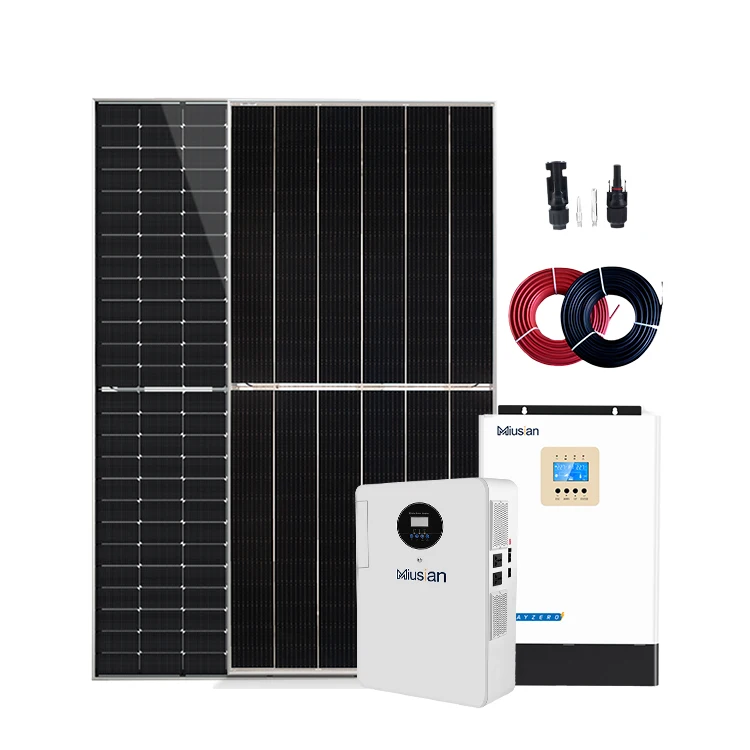Complete solar mounting system roof 1kw 3kw 5kw off grid solar panel system solar power system with lithium battery for home use