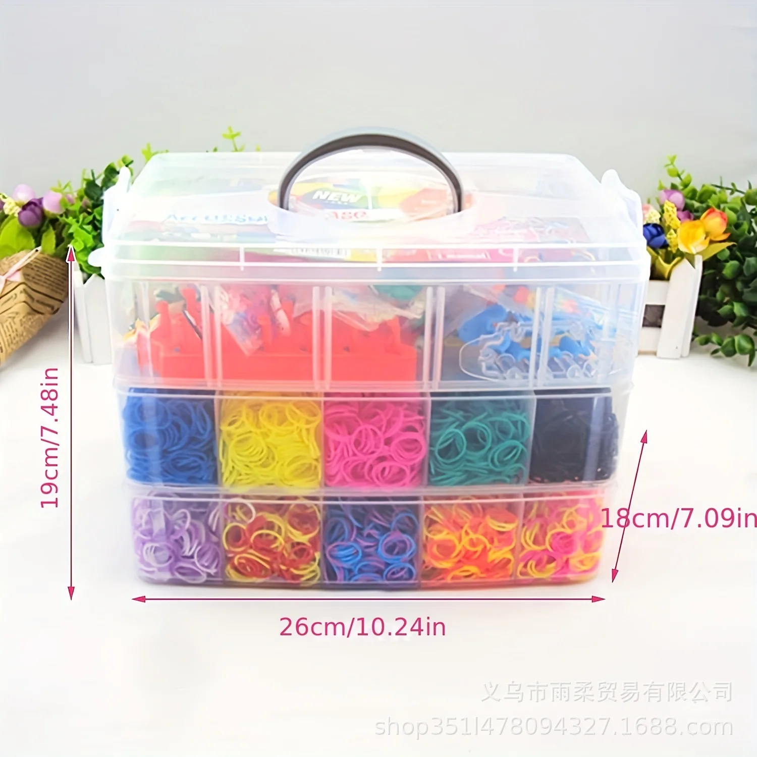 Wholesale 15000+ Loom Bands Rainbow Rubber bands DIY Children Educational Toy For Gifts For Girl For Making Bracelet