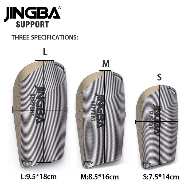 
JINGBA SUPPORT Hot sale soccer shin pads carbon shin guard breathable football match protection custom logo Manufacturer 