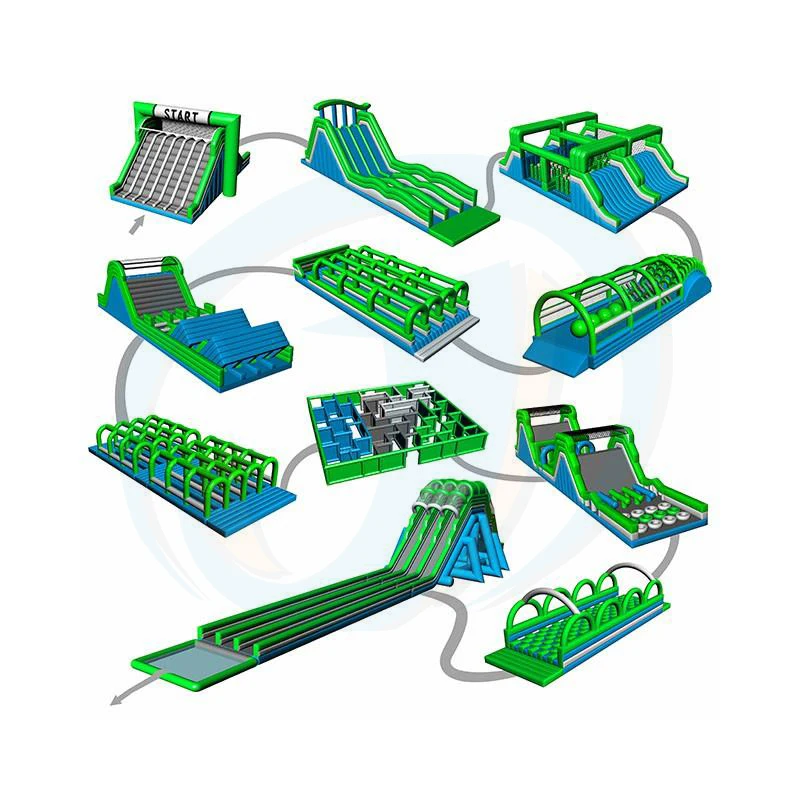 Kids Land Obstacle Course Factory OEM Inflatable Obstacle Course Adult Children