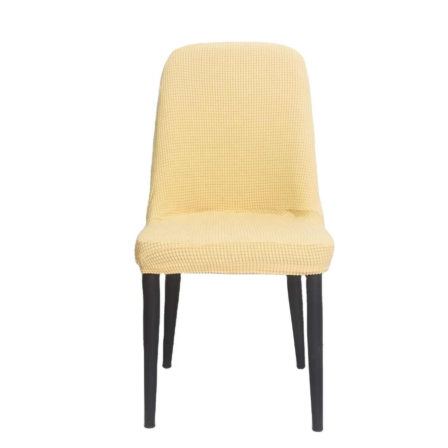 Хит продаж складные чехлы для стульев, свадебные украшения, чехлы для стульев, растягивающиеся, спандекс, чехлы для стульев с небольшой дугой