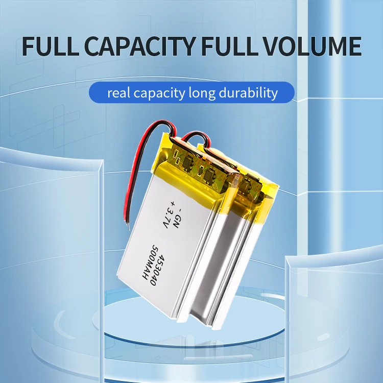 Wholesale 453040 lipo rechargeable battery 3.7v li-polymer battery 500mah 453040 lithium polymer battery