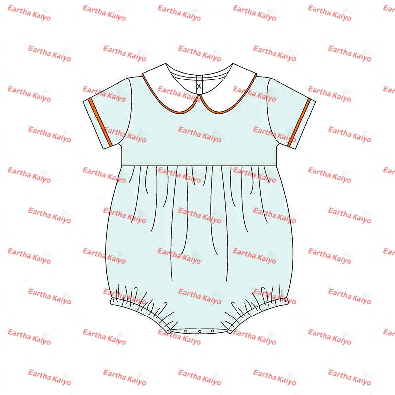 2024 baby clothing sets sibling matching Pumpkin romper two pieces outfit kids clothes wholesale halloween