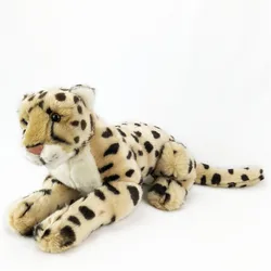 New Arrival Hot and funny realistic leopard simulation panther plush toy