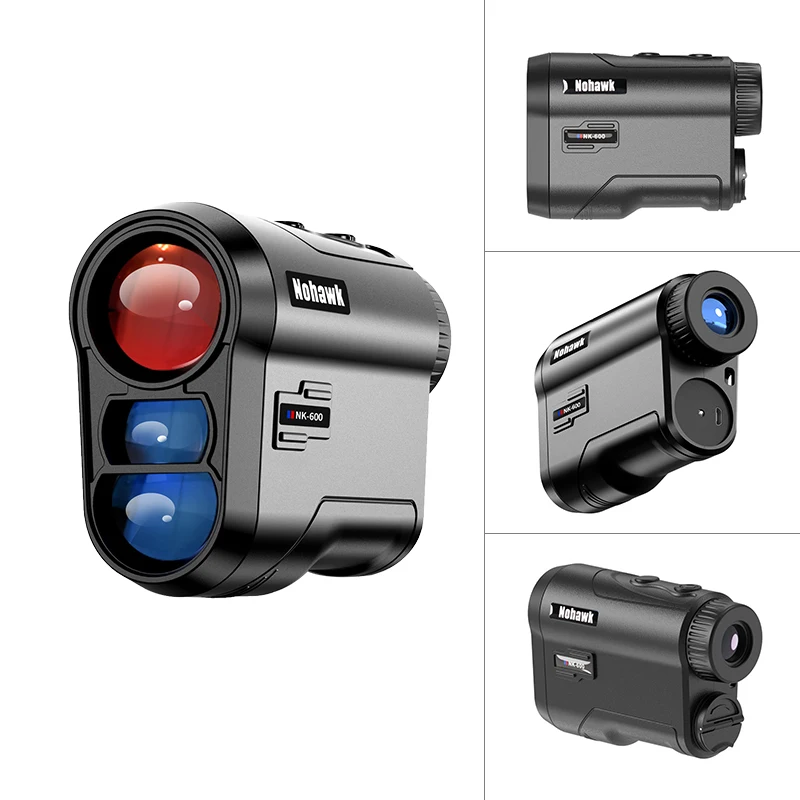Nohawk Rechargeable Golf Rangefinder Distance Measuring with Flag Lock and Vibration  Range Finder