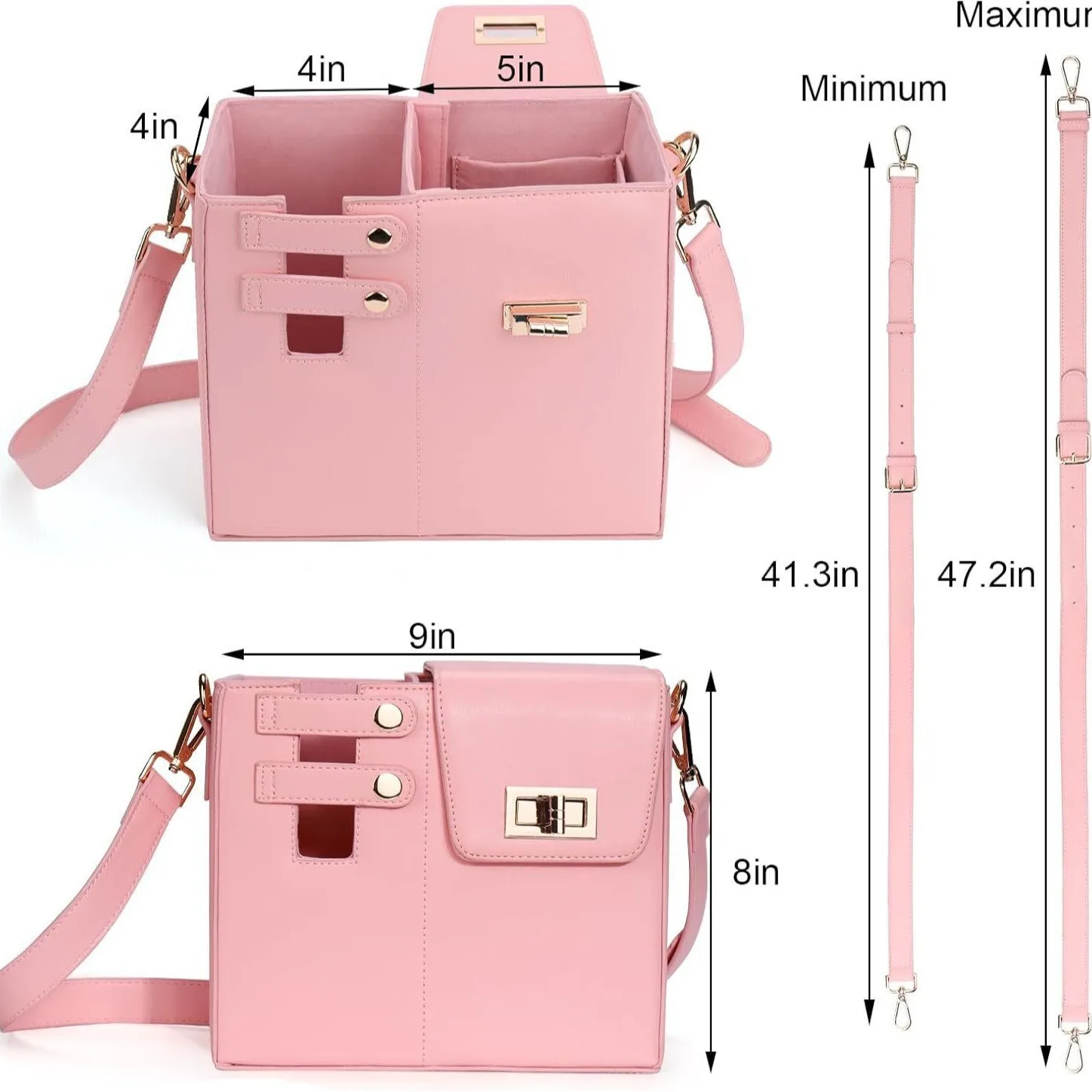Wholesale 2024 Latest Cup Holder for Women Waterproof Outdoor Bottle Carrier Tote PU Leather Water Bottle Sleeve Crossbody Bag