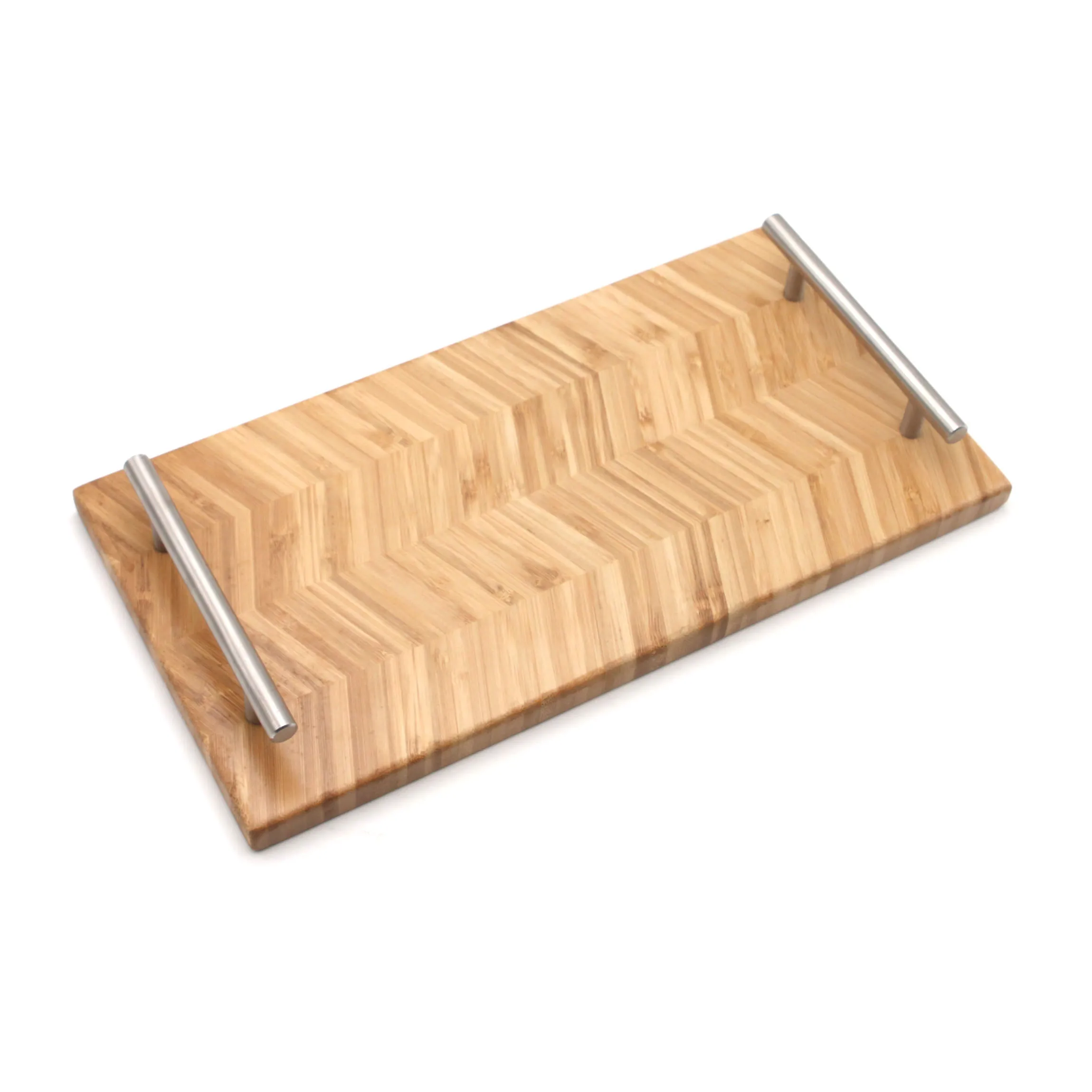 Home Decor Kitchen Accessories Wooden Bamboo Serving Board Wood Custom Serving Tray for Food with Handle