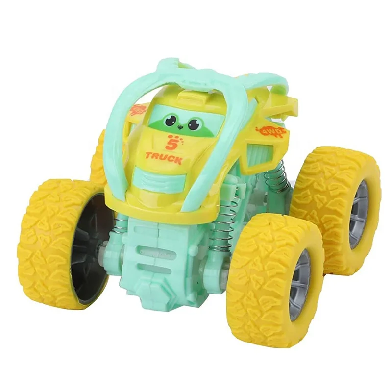 Toy Cars Monster Trucks 2 Pack Car Toys Friction Powered Push And Go Cute Kids Car Friction Toy Vehicle For Boys Girls Toddler