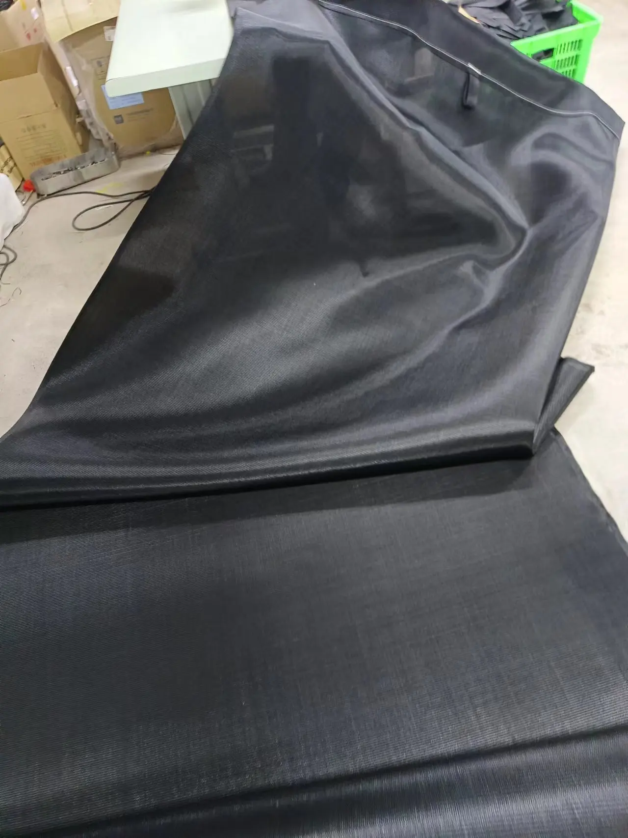 Mushroom growing net application for the bed frame of button mushroom cultivation racks 1.45m*34m