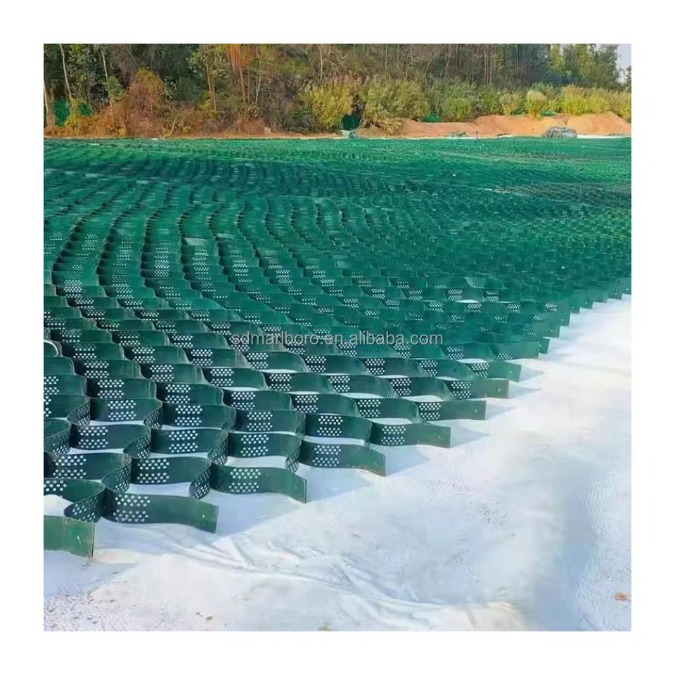Factory Direct Sales 50-300mm Hdpe Honeycomb Geocell for Slope Protection Strengthen Road Grass Grid Pavers