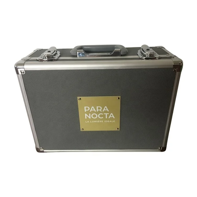 Luxury Silver Metal Frame Hard Aluminum Tool Case Carry Box