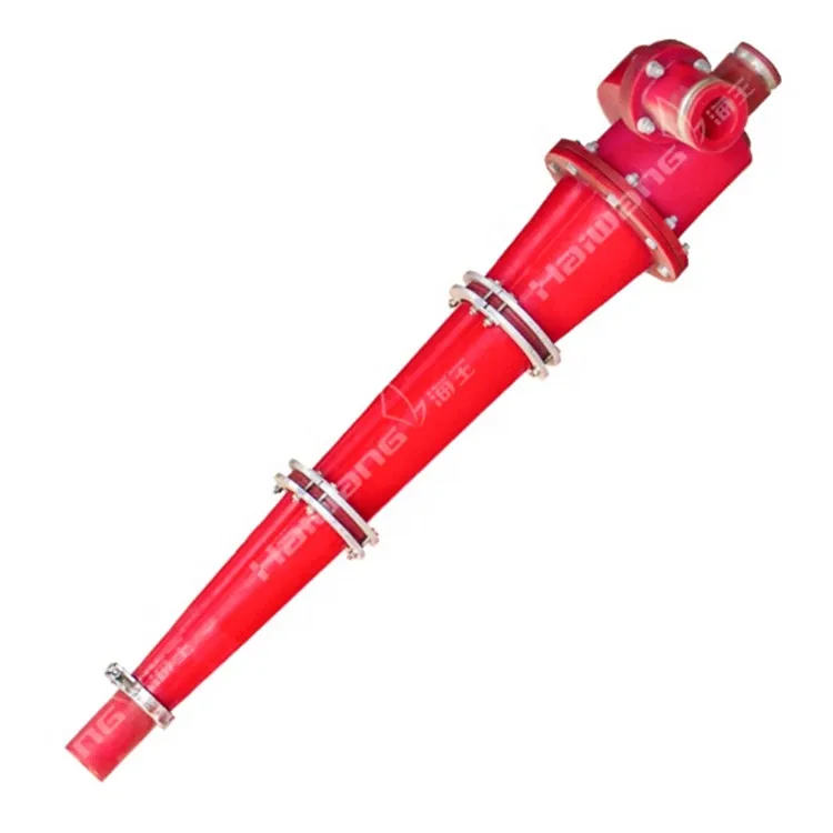 China Dewatering and deoiling desander and desilter hydrocyclone polyurethane hydro cyclone